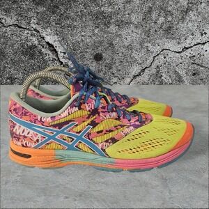 Asics Gel Noosa Tri Shoes Womens Size 9.5 Running Neon Graffiti Athletic T580N